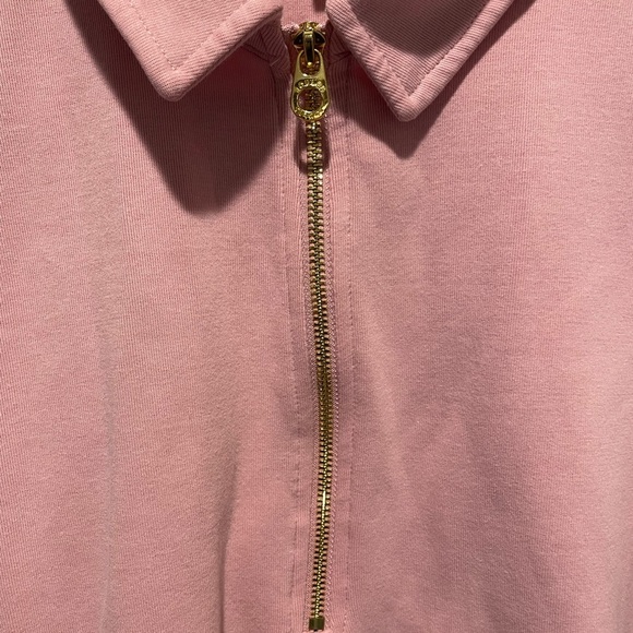 Joule Rosalyn Dawn Collared Half Zip Pullover Pink Size 10 - Picture 5 of 7